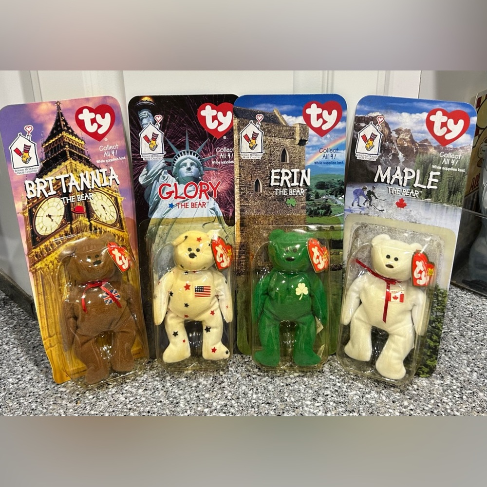 Ty RARE Beanie Babies Collectible Bears Set